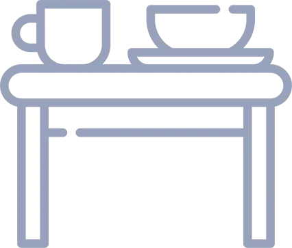 coffee and snacks available in the coworking kitchenette