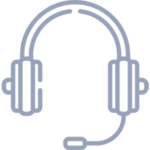 Headphones representing custom support