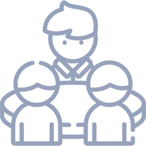 Group of people icon representing community and collaboration